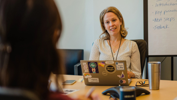nicole in conference room