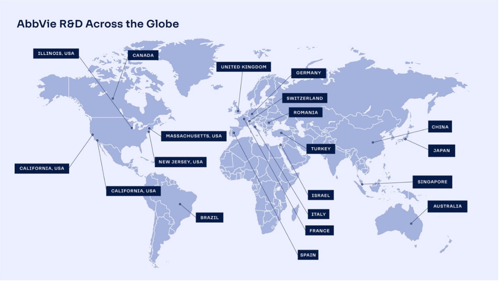 R&D Locations Map