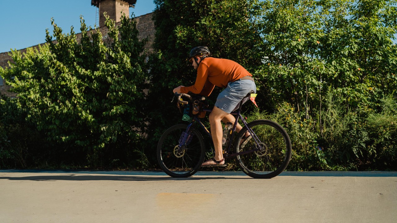 man on bike