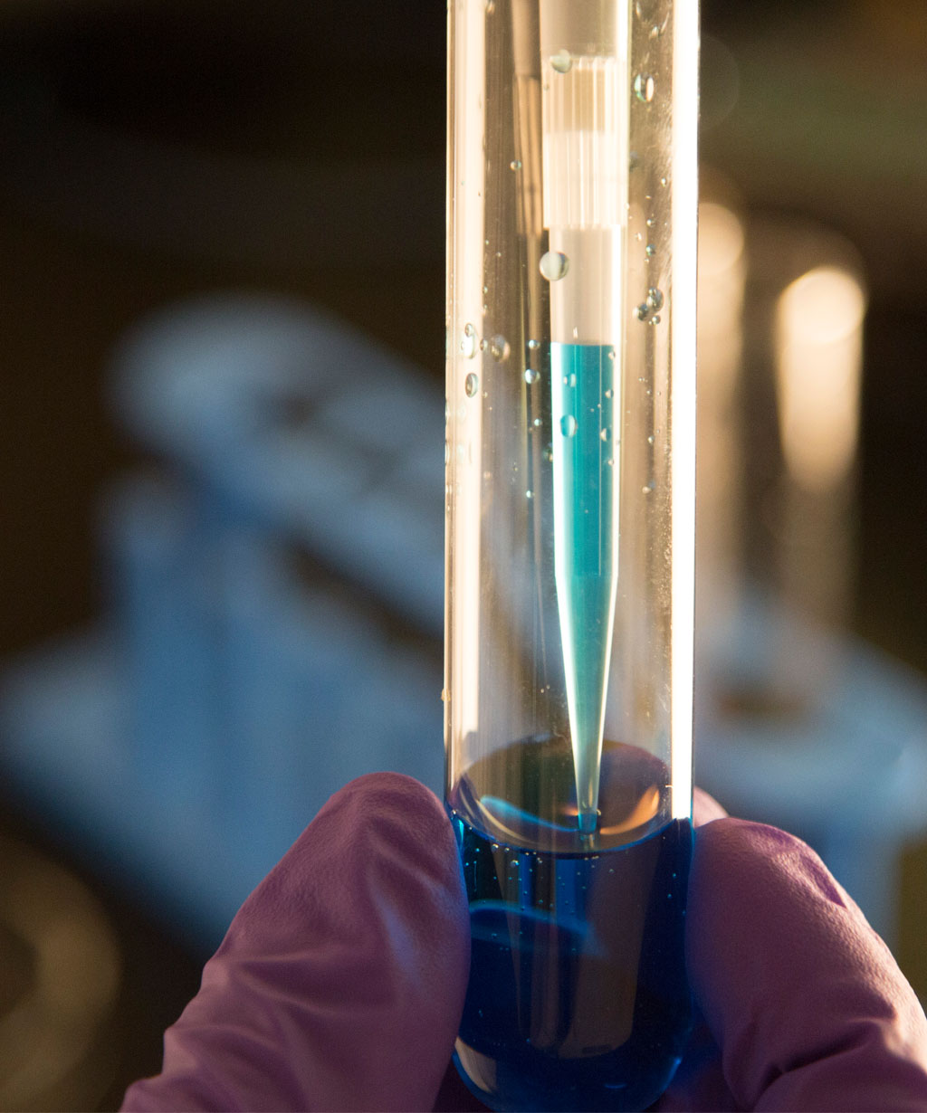 close up of pipette