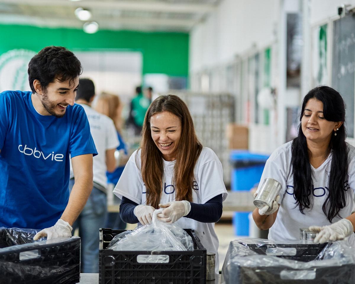 group of volunteers